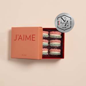 Boxed Macarons: Birthday Cake Collection