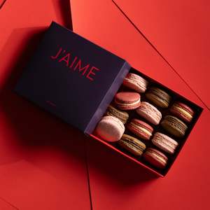 Boxed Macarons: Valentine's Day Collection - Box of 12