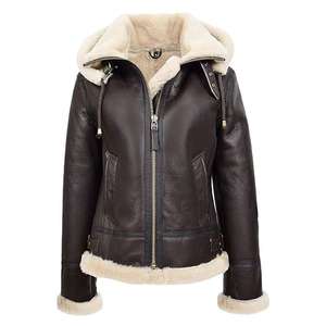EverWarm Heritage AVIATOR LEATHER JACKET FOR WOMEN