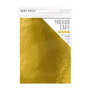 Craft Perfect High Gloss Mirror Card: CRAFT PERFECT A4 HIGH GLOSS MIRROR CARDSTOCK POLISHED GOLD