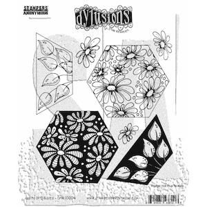 DYLUSIONS CLING STAMP QUILTS OF DAISIES