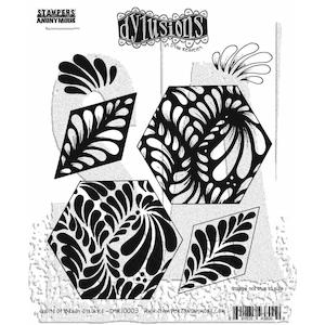 Stamping: DYLUSIONS CLING STAMP BRUSH STROKES