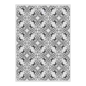 Stamping: COUTURE CREATIONS ACRYLIC BACKGROUND STAMP SELECTION