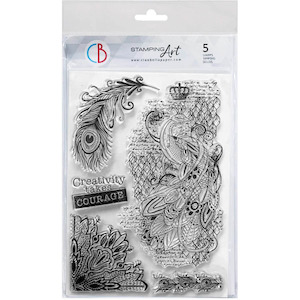 Stamping: CIAO BELLA STAMPING ART CLEAR STAMPS BELIEVE IN BEAUTY