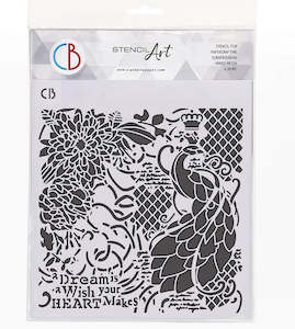 CIAO BELLA STENCIL ART DREAM ON 8.5 x 9.5 INCHES
