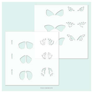 Stencils: CONCORD & 9TH STENCIL PACK BOHO BUTTERFLY