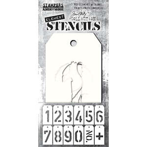 Stencils: TIM HOLTZ MINI ELEMENT STENCILS FREIGHT