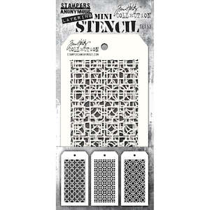 Stencils: TIM HOLTZ LAYERING MINI STENCIL SET 52