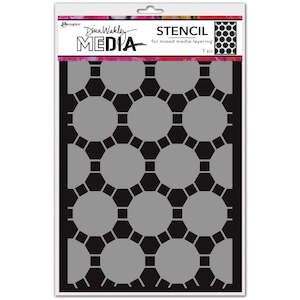 Stencils: DINA WAKLEY MEDIA STENCIL CONNECTED DOTS