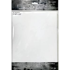 TIM HOLTZ DISTRESS WHITE HEAVYSTOCK SURFACE.