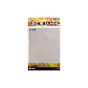 RANGER TIM HOLTZ ALCOHOL INK CARDSTOCK SILVER SPARKLE