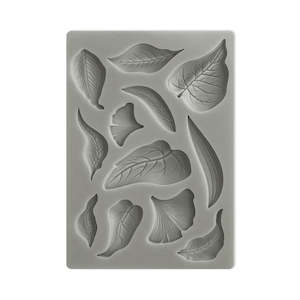 STAMPERIA SILICONE MOULD SUNFLOWER ART LEAVES KACM10