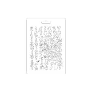 STAMPERIA SOFT MAXI MOULD A5 K3PTA524 ORIENTAL GARDEN