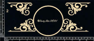 DUSTY ATTIC CHIPBOARD DECORATIVE FRAME #2 DA0208