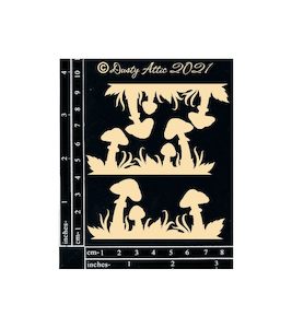 DUSTY ATTIC CHIPBOARD MINI TOADSTOOL BAR DA2960