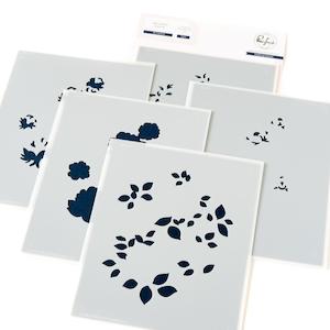 PINKFRESH STUDIO LAYERING STENCILS BE FEARLESS