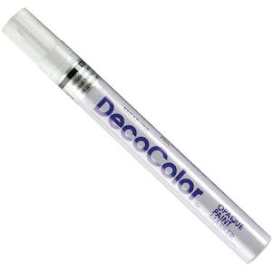 DECOCOLOR BROAD LINE OPAQUE PAINT MARKER WHITE