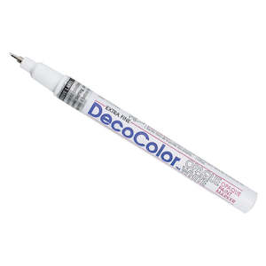 Clearance 5: DECOCOLOR EXTRA FINE OPAQUE PAINT MARKER WHITE