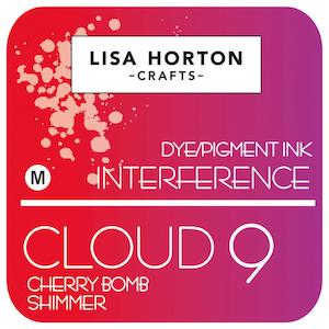 Inks: LISA HORTON CRAFTS CLOUD 9 INTERFERENCE INK CHERRY BOMB SHIMMER
