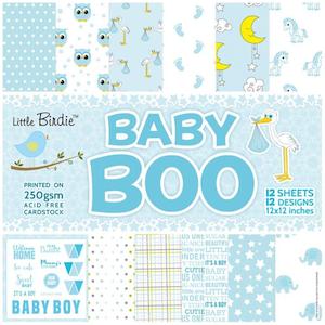 LITTLE BIRDIE 12X12 COLLECTION PACK BABY BOO