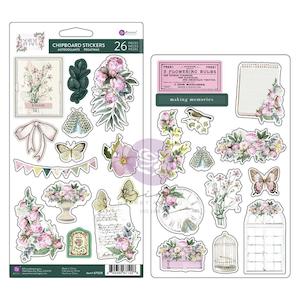 PRIMA MARKETING CHIPBOARD STICKERS SERENE PETALS #671228