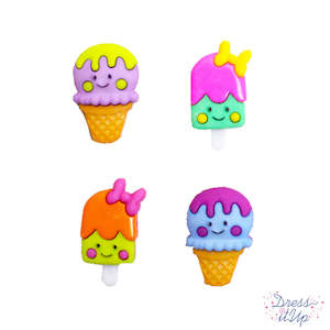 DRESS IT UP BUTTONS SO SWEET 4PIECES