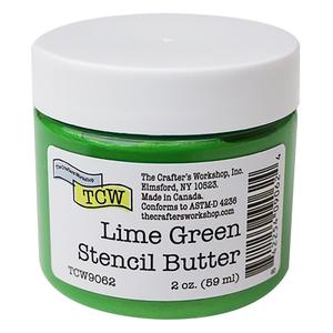 THE CRAFTERS WORKSHOP STENCIL BUTTER LIME GREEN
