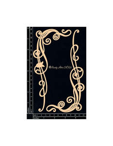 Chipboard: DUSTY ATTIC CHIPBOARD CORNER SWIRL #1 DA1574