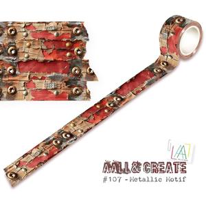 AALL & CREATE WASHI TAPE METALLIC MOTIF MT-107