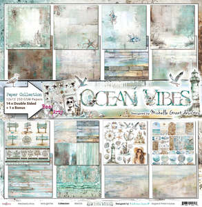 BEE ARTY PAPER COLLECTION 12x12 OCEAN VIBES