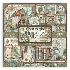 STAMPERIA HERBARIUM SILVAE MAXI PAD 12X12