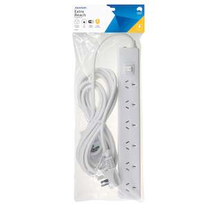 5m Lead Switched Powerboard- 6 Outlet