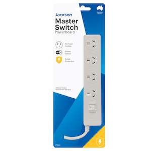 Surge Protection: Master Switched Surge Powerboard- 4 Outlet