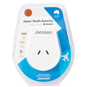 Outbound Power: Outbound Slim USB-A & C Travel Adaptor - Japan & South America