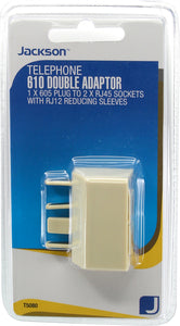 Telephone Accessories: 605 To 2x RJ12/45 Telephone Double Adaptor