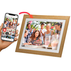7" Smart Photo Frame - White Oak