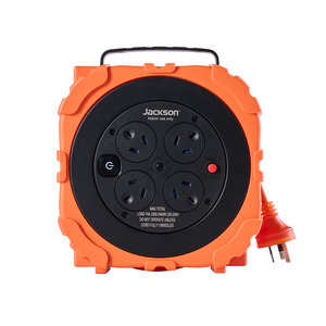 Rugged: Rugged Home 4 Outlet 10 Metre Heavy Duty Extension Reel