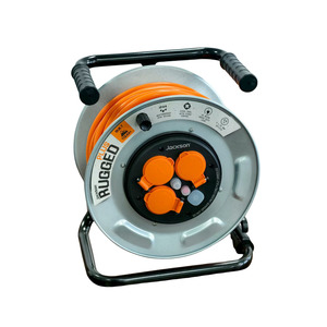 Rugged: Rugged Plus 25m IP44 Heavy Duty Steel Cable Reel