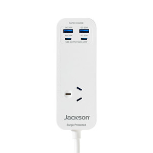 20W USB-A + USB-C, 1 Outlet Portable Powerboard