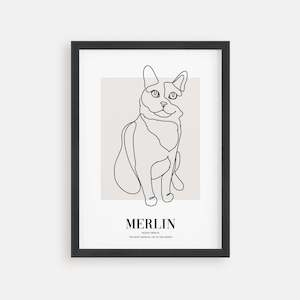 Pet Memorial Gifts: Cat Memorial Gift - Deco Poster