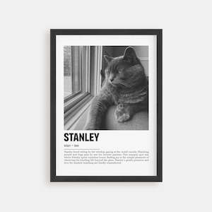 Cat Memorial Gift - Parisian Poster