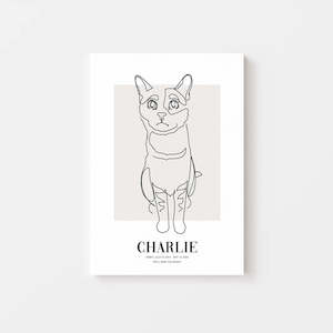 Pet Memorial Gifts: Cat Memorial Gift - Deco Canvas