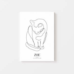 Pet Memorial Gifts: Cat Memorial Gift - Vogue Canvas