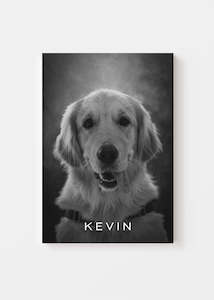 Dog Memorial - Noir Pet Art Canvas