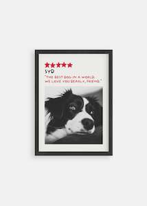 Dog Memorial - 5-Star Review Pet Art Poster