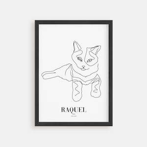 Custom Pet Portraits: Cat Portrait - Vogue Poster