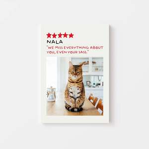 Cat Portrait - 5-Star Review Canvas