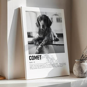 Pet Portrait Favorites: The Best Dog Dad Gift - Custom Canvas Print
