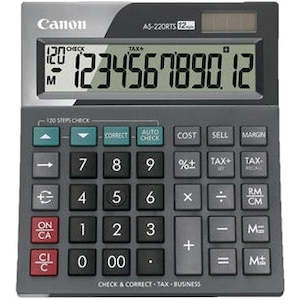 Canon AS220RTS 12 Digit Large Business Desktop Calculator with Tax