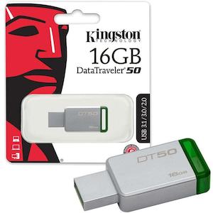 Kingston: Kingston DataTraveler50 16GB - USB 3.0 Thumbdrive